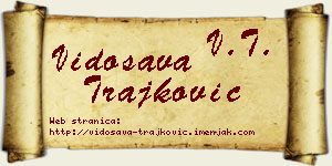 Vidosava Trajković vizit kartica